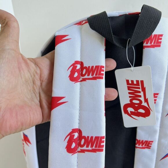 NEW David Bowie Backpack Large Logo All Over NWT - Picture 6 of 11